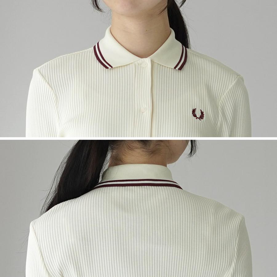 FRED PERRY（フレッドペリー） ロングスリーブ リブポロシャツ