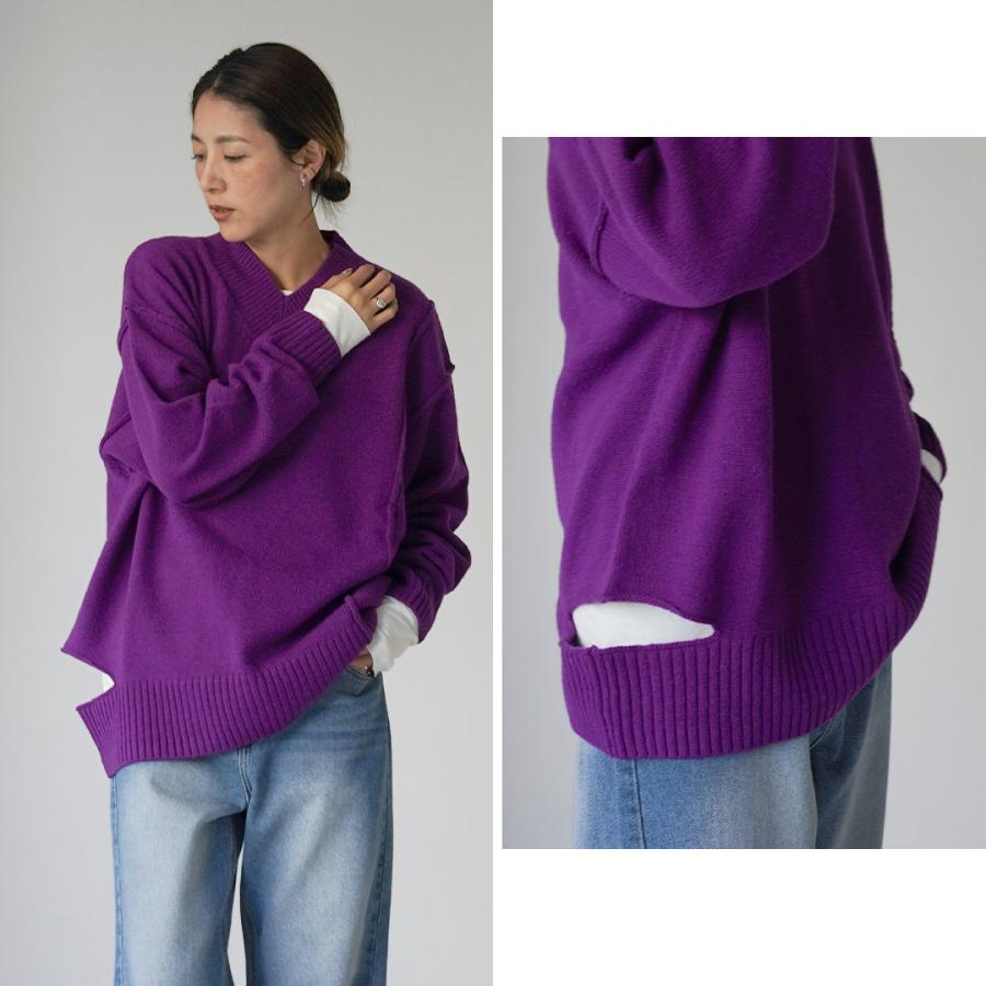 YENN ニット　セーター　美品❣️ YENN YENN（イェン） ウォッシャブルウール Vネック プルオーバー