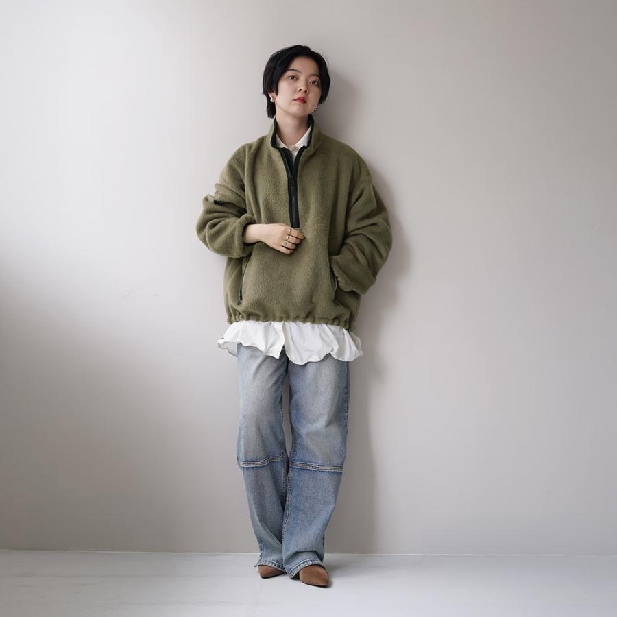 YENN YENN（イェン） シャギー ハーフジップ ジャケット / レディース