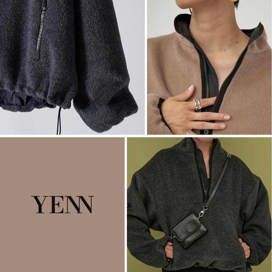 YENN YENN（イェン） シャギー ハーフジップ ジャケット / アウター