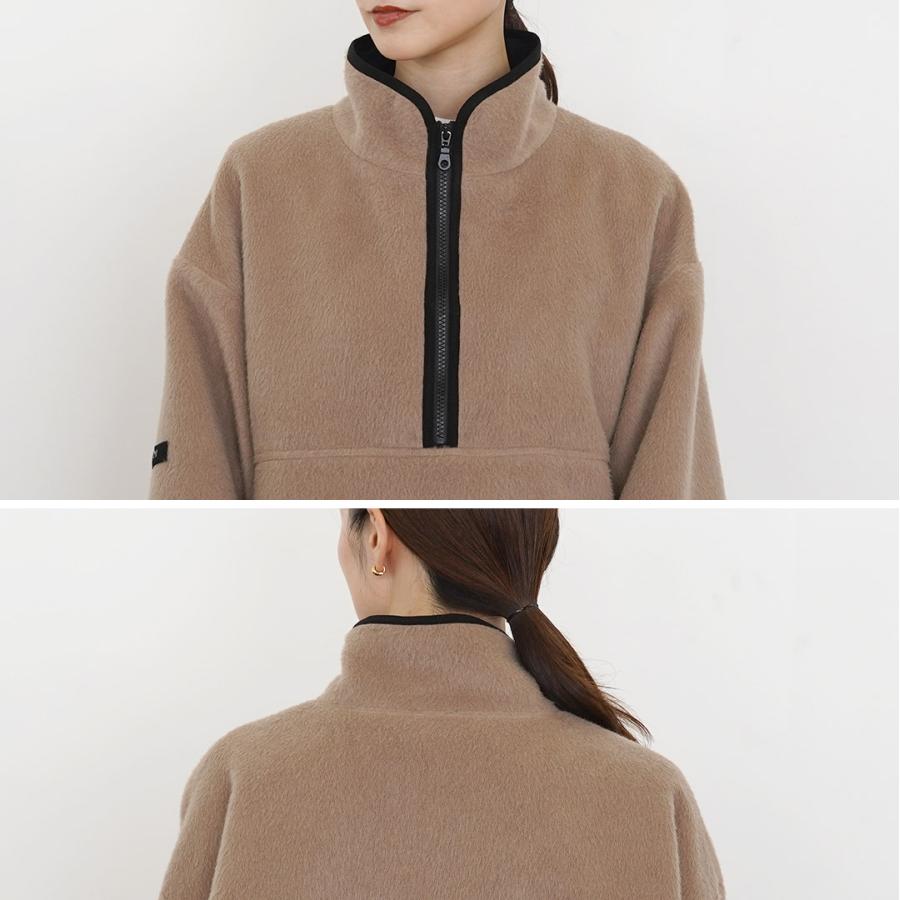 HOUDINI ベージュ ハーフジップジャケット YENN YENN（イェン） シャギー ハーフジップ ジャケット / アウター