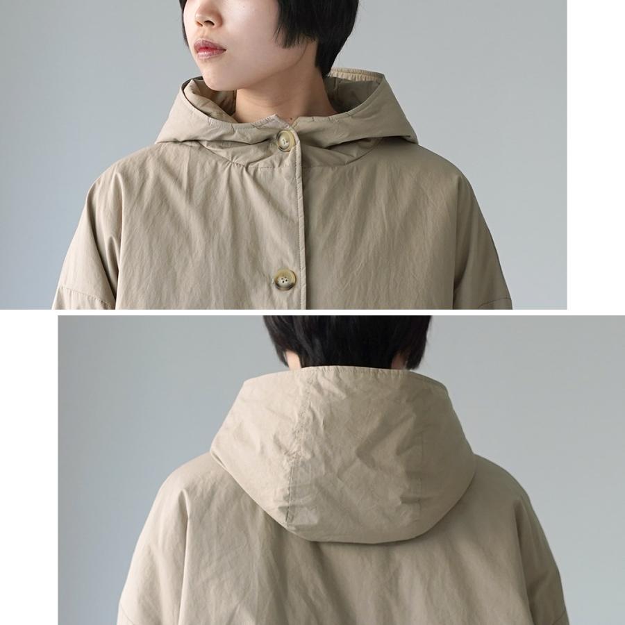 mao made（マオメイド） コットンクロス Aライン フードコート