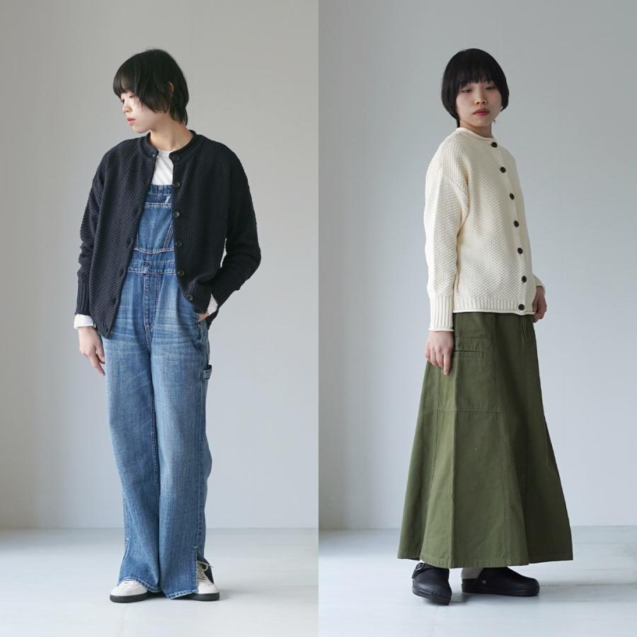 mao made（マオメイド） やわらかコットン 2WAY 鹿子編み ニット