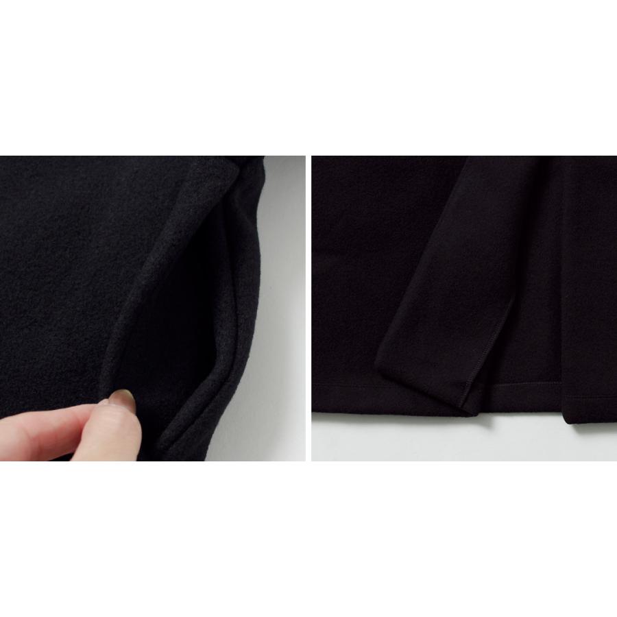 MAO MADE（マオメイド） パイルモッサー オーバーサイズ コクーンコート / レディース ノーカラー ミドル丈 無地_16