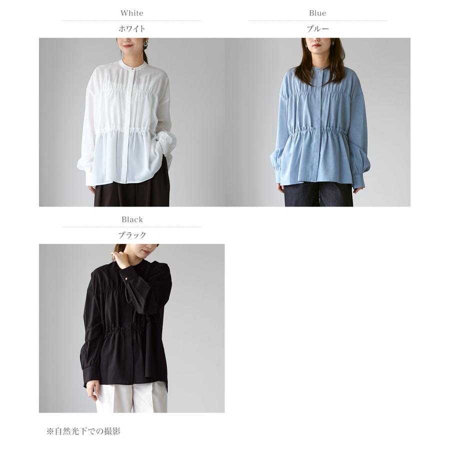 CYAN TOKYO（シアントーキョー） シャーリング ティアードブラウス