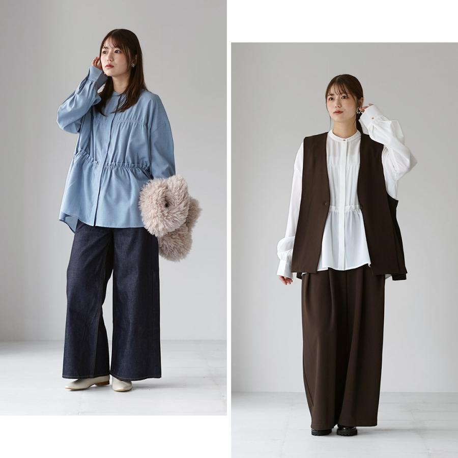 CYAN TOKYO（シアントーキョー） シャーリング ティアードブラウス