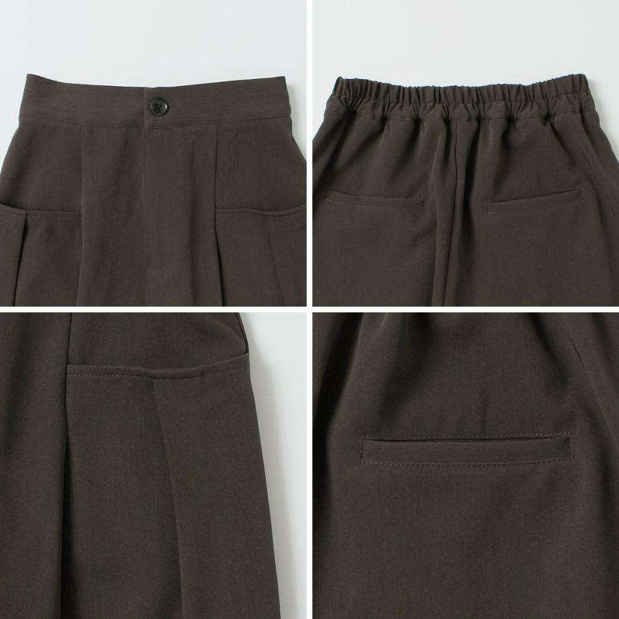 CYAN TOKYO（シアン トーキョー） Wタック ストレッチワイド パンツ / レディース ボトムス ウエストゴム セットアップ | CYAN TOKYO | 17