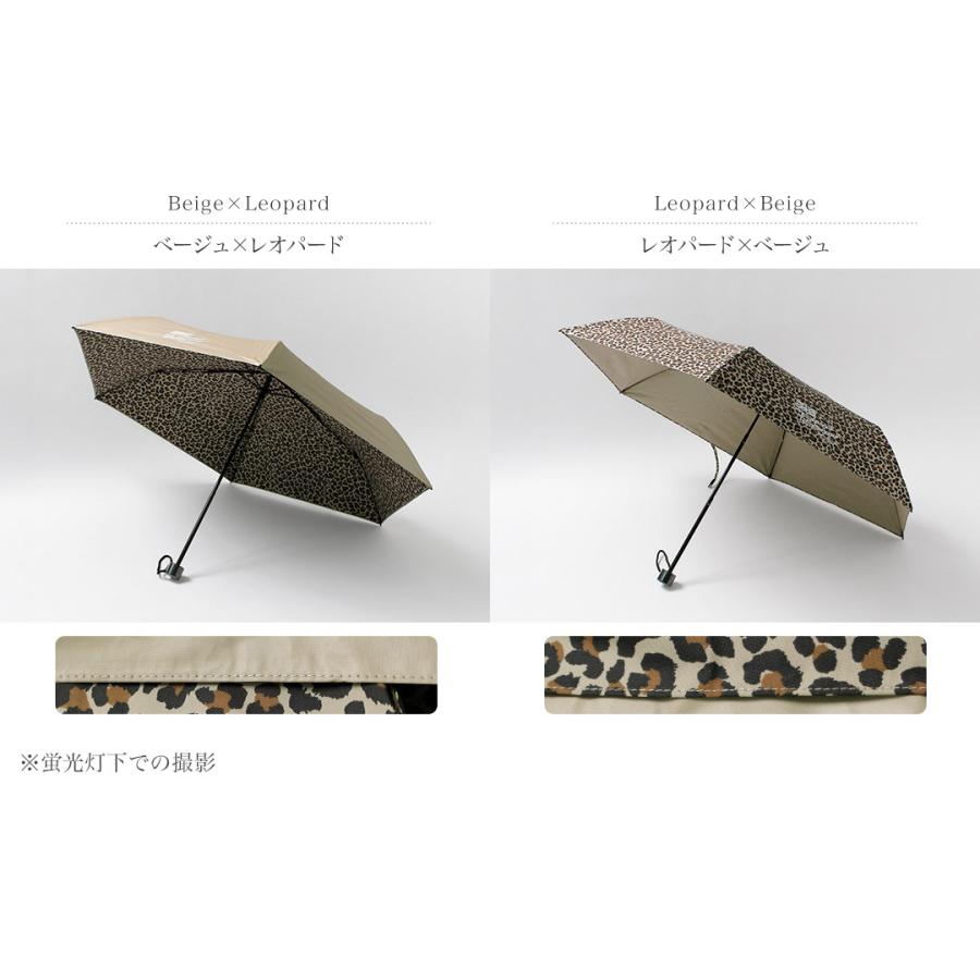 折りたたみ傘 Traditional Weatherwear 裏側ヒョウ柄 Traditional Weatherwear（トラディショナル ウェザーウェア） ライト