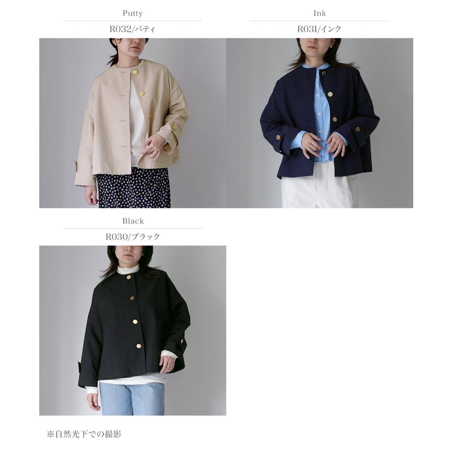 Traditional Weatherwear ノーカラージャケット ネイビー Traditional Weatherwear（トラディショナル ウェザーウェア） MALTON
