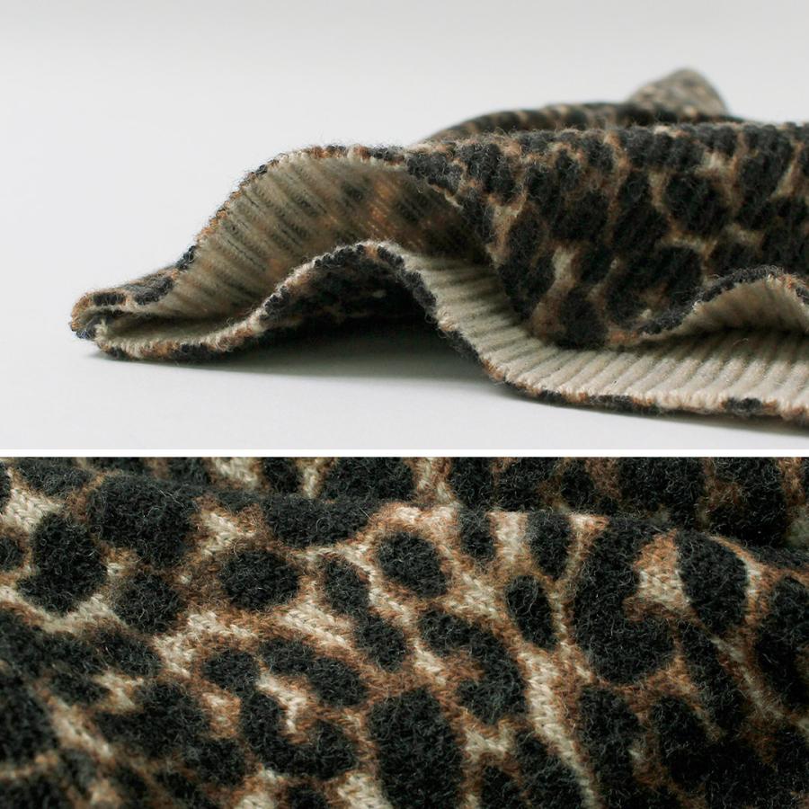 Shinzone（シンゾーン） レオパード ロング リブ ニット カーディガン