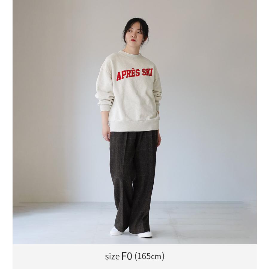 Shinzone（シンゾーン） APRES SKI スウェット シャツ 25AMSCU15 / 裏