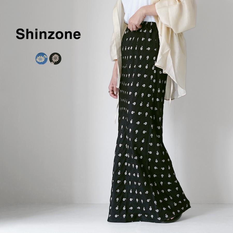 Shinzone（シンゾーン） イリカ ジャガード スカート 26SMSSK02 日本製