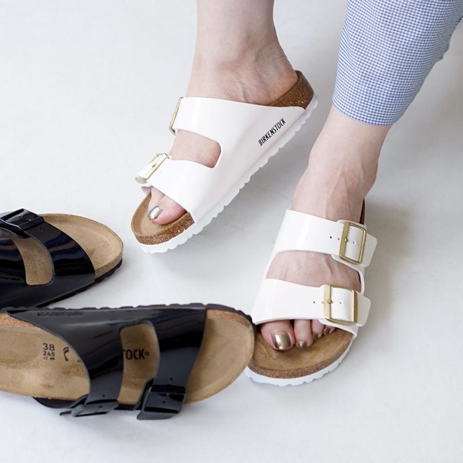 新品未使用　ビルケンシュトック　アリゾナBS パテントホワイト　38サイズ BIRKENSTOCK（ビルケンシュトック） アリゾナ ビルコフロー パテント