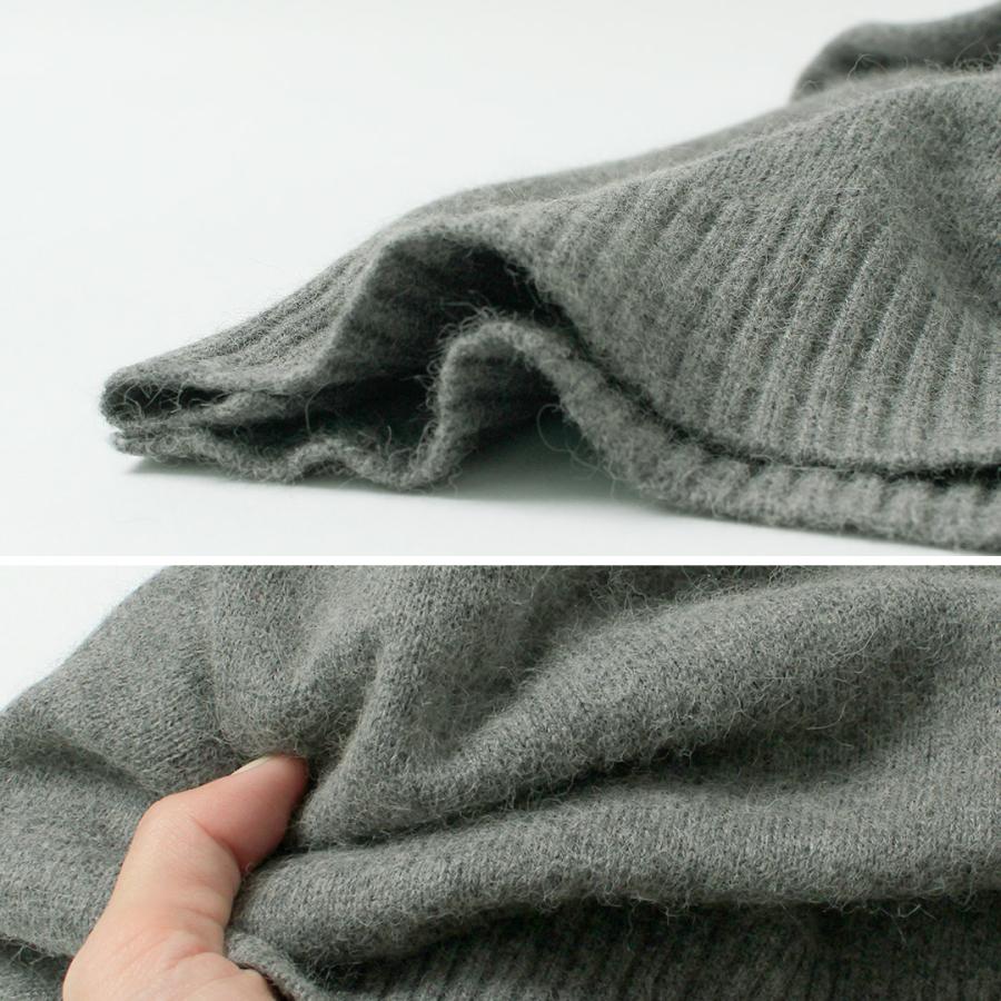 MidiUmi（ミディウミ） ラクーン ニット ハイネック プルオーバー