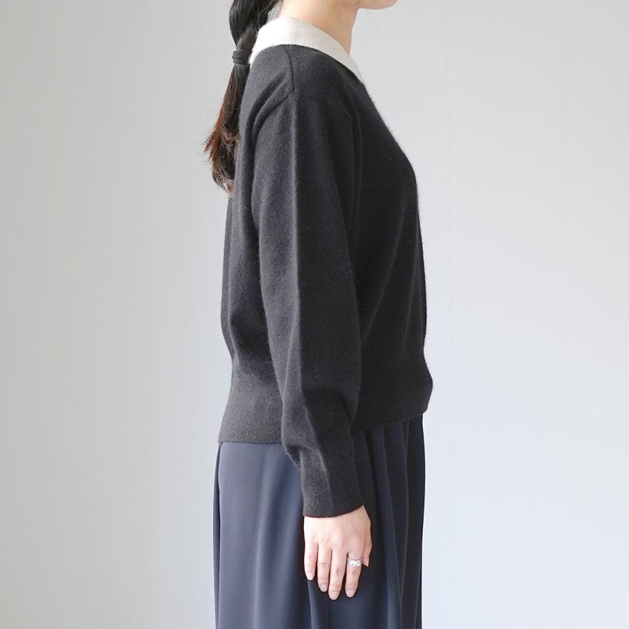 mizuiroind（ミズイロインド） ハイゲージ 襟付き ニット / プル