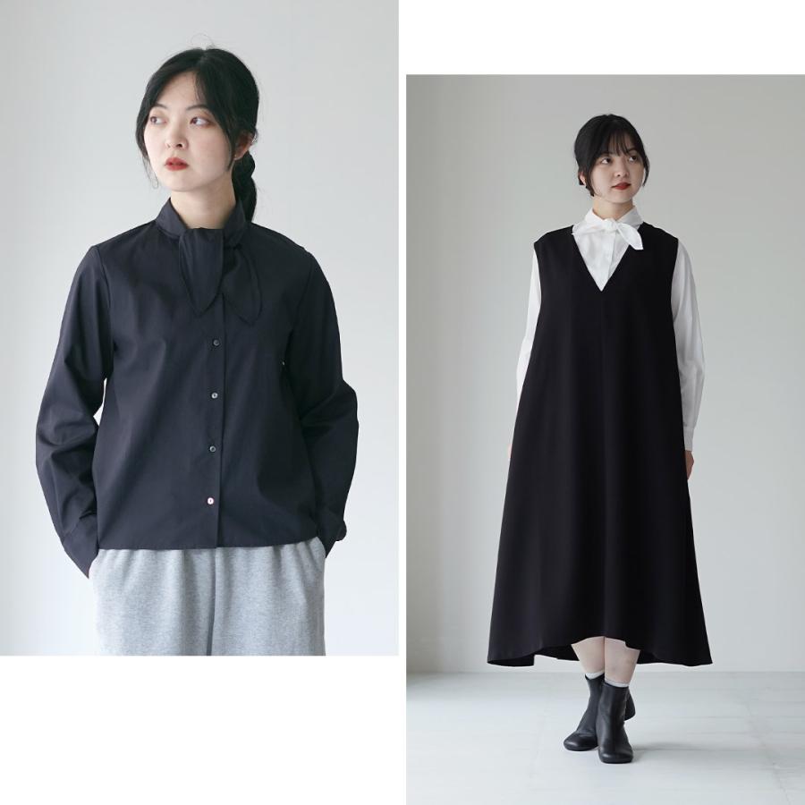 mizuiroind（ミズイロインド） リボン タイ シャツ / レディース