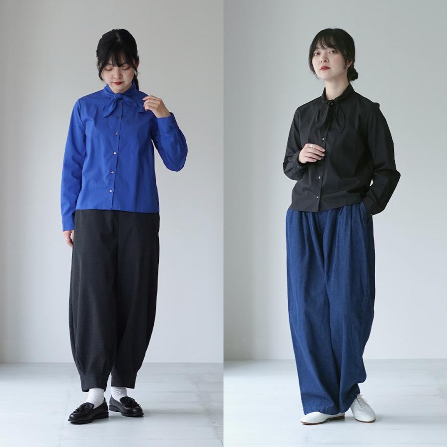 mizuiroind（ミズイロインド） リボン タイ シャツ / レディース