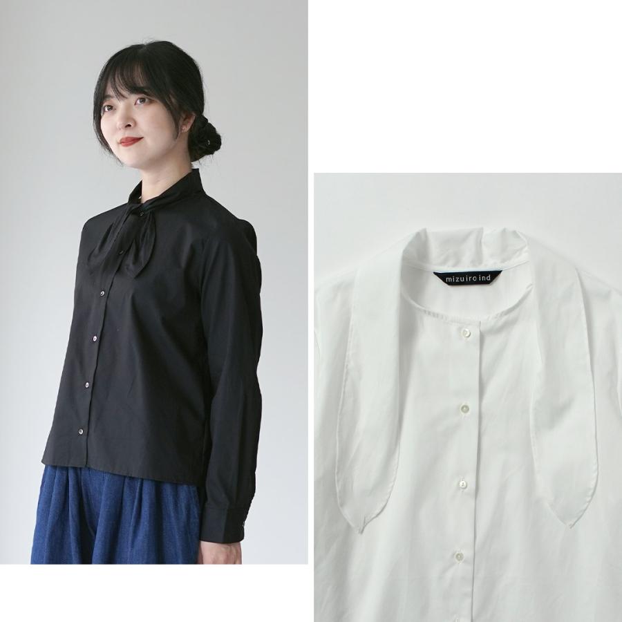 mizuiroind（ミズイロインド） リボン タイ シャツ / レディース