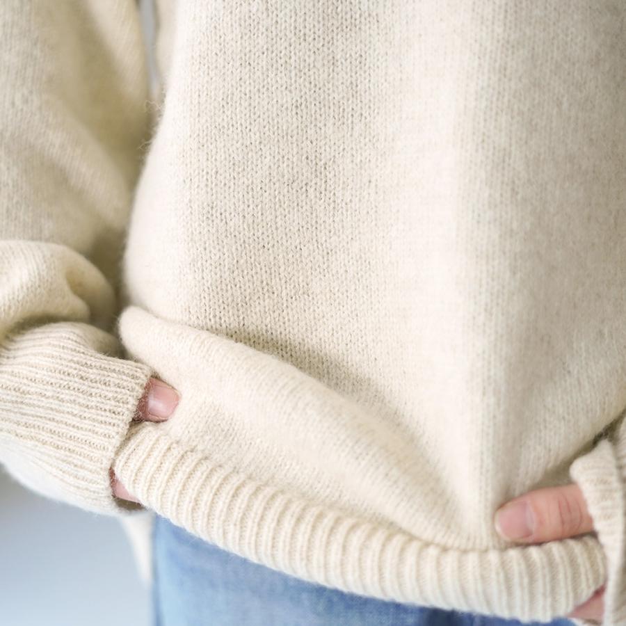 mizuiroind（ミズイロインド） ミドルゲージ クルーネック ワイド プル