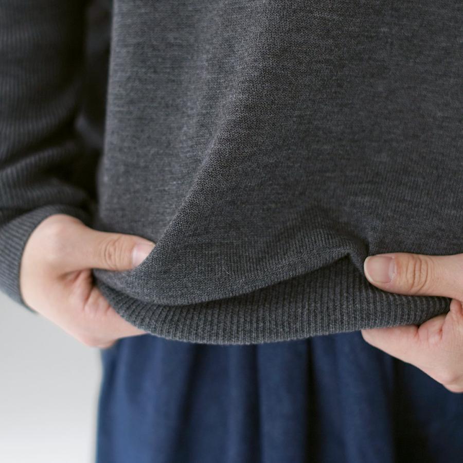 mizuiroind（ミズイロインド） コクーン リブスリーブ プルオーバー