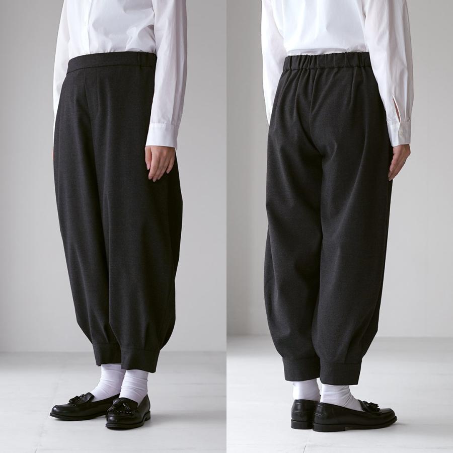 mizuiroind（ミズイロインド） タック ヘムパンツ / レディース