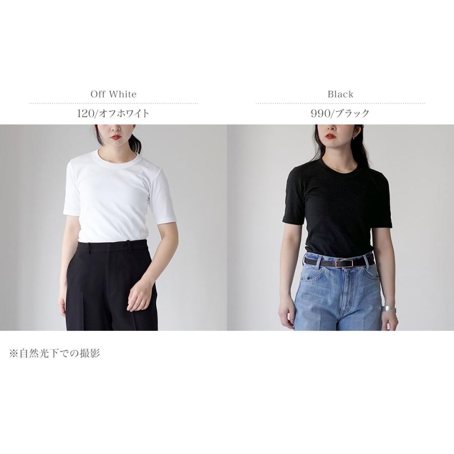 SIRENEMERMAID（シレーヌマーメイド） 別注 クルーネック ハーフスリーブ Tシャツ 日本製 / レディース 半袖 インナー | SIRENE MERMAID | 03