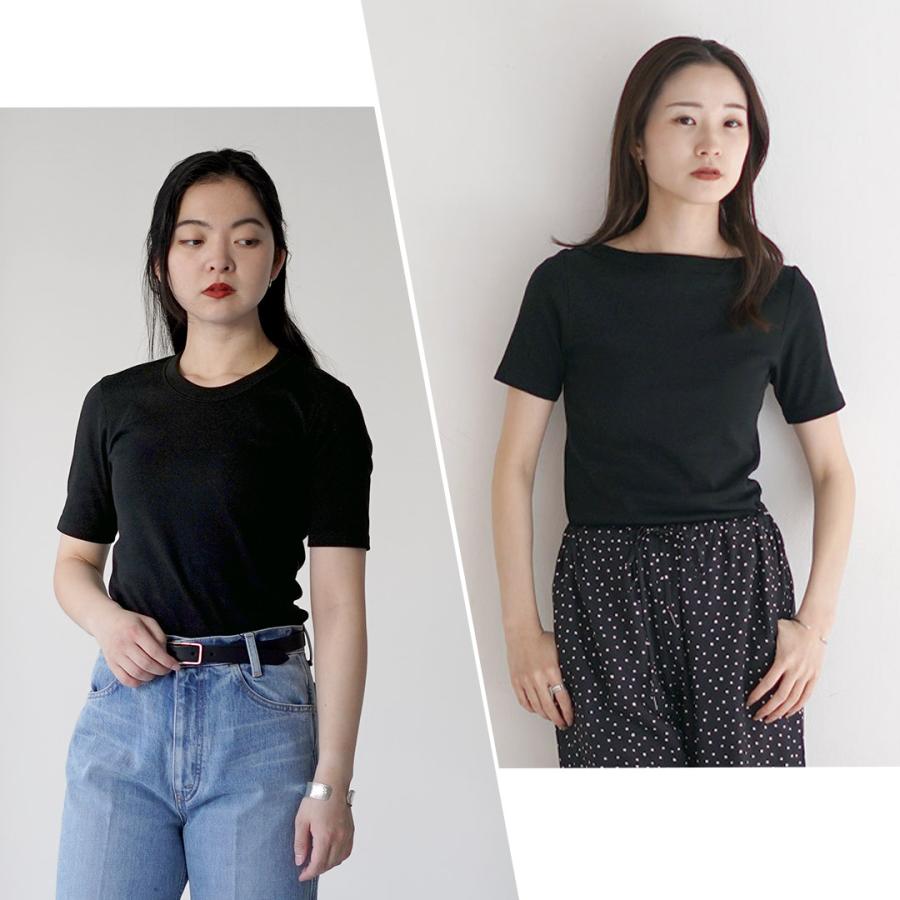 SIRENEMERMAID（シレーヌマーメイド） 別注 クルーネック ハーフスリーブ Tシャツ 日本製 / レディース 半袖 インナー | SIRENE MERMAID | 07