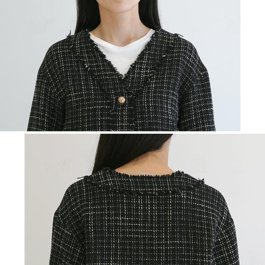 あち　最終お値下げ　CHIGNON モールツイードブルゾン 週末限定 美品 chignon シニヨン モールツイードブルゾン 2023 - メルカリ