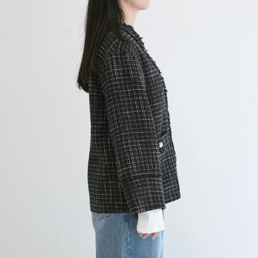 あち　最終お値下げ　CHIGNON モールツイードブルゾン 着画追加！モールツイードブルゾン(予約販売CHIGNON) | セレクト