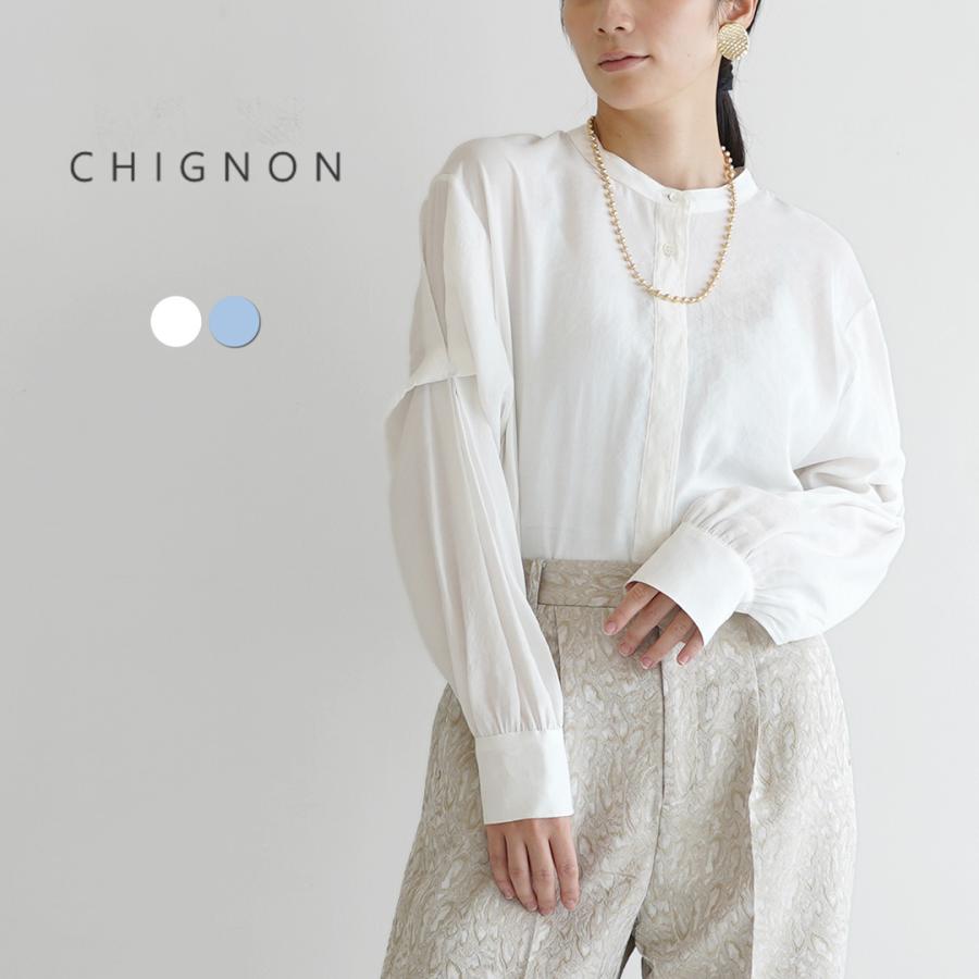 CHIGNON（シニヨン） 2WAY ボリュームスリーブ シャツ / トップス