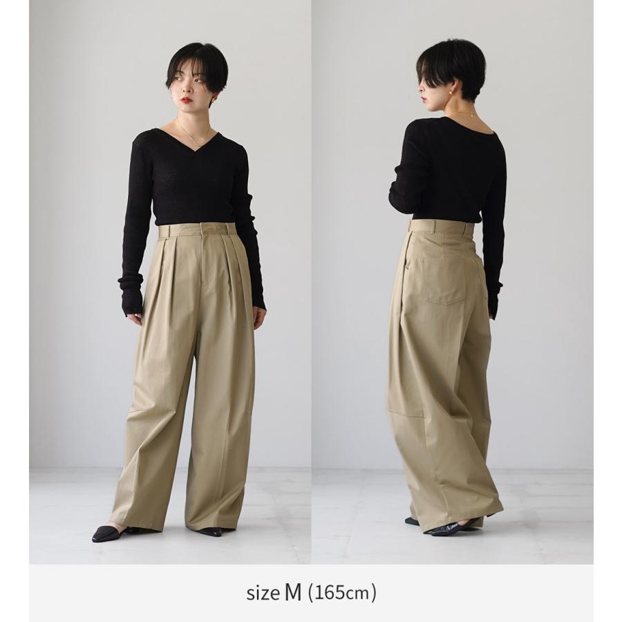 ETRE TOKYO ウエストコードシャンタンカーブパンツ エトレトウキョウ ETRE TOKYO（エトレトウキョウ） ソフトコットンタックカーブパンツ