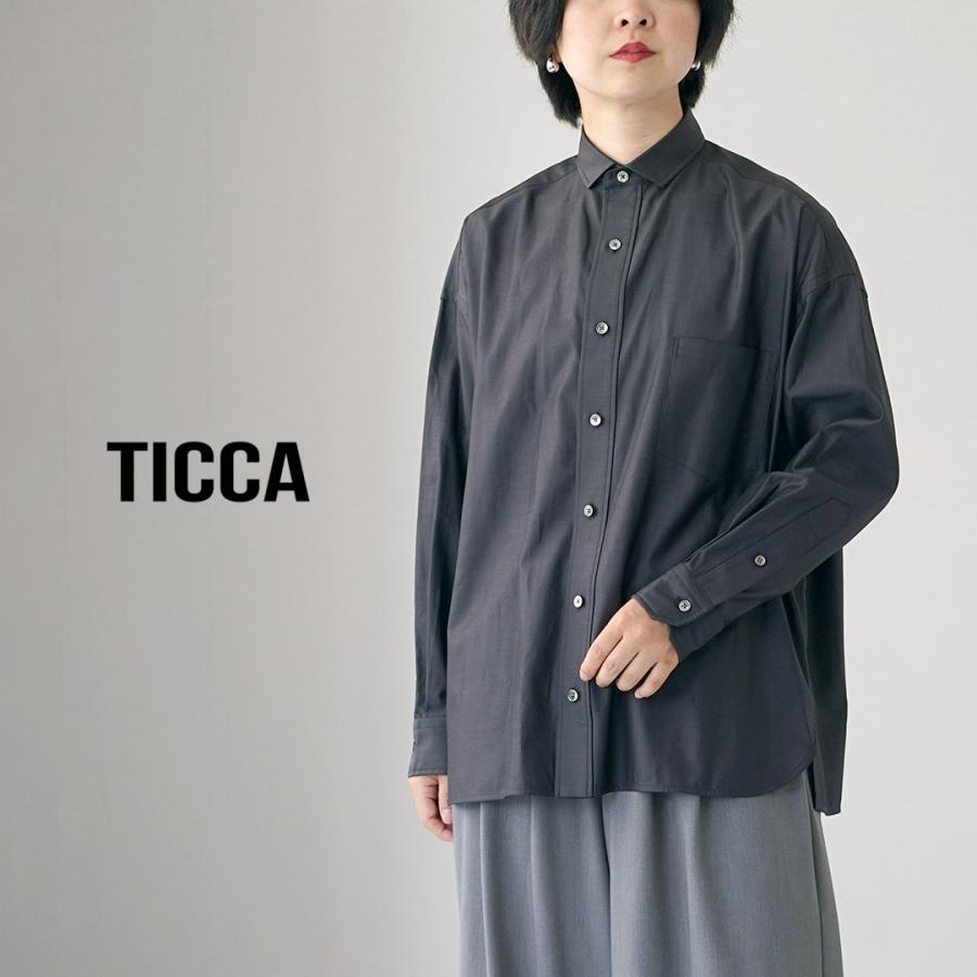 TICCA（ティッカ） スクエア ビッグシャツ 日本製 / レディース 長袖