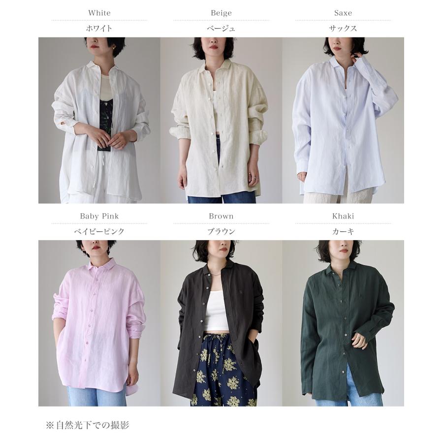 TICCA（ティッカ） リネン スクエアビッグシャツuni 日本製
