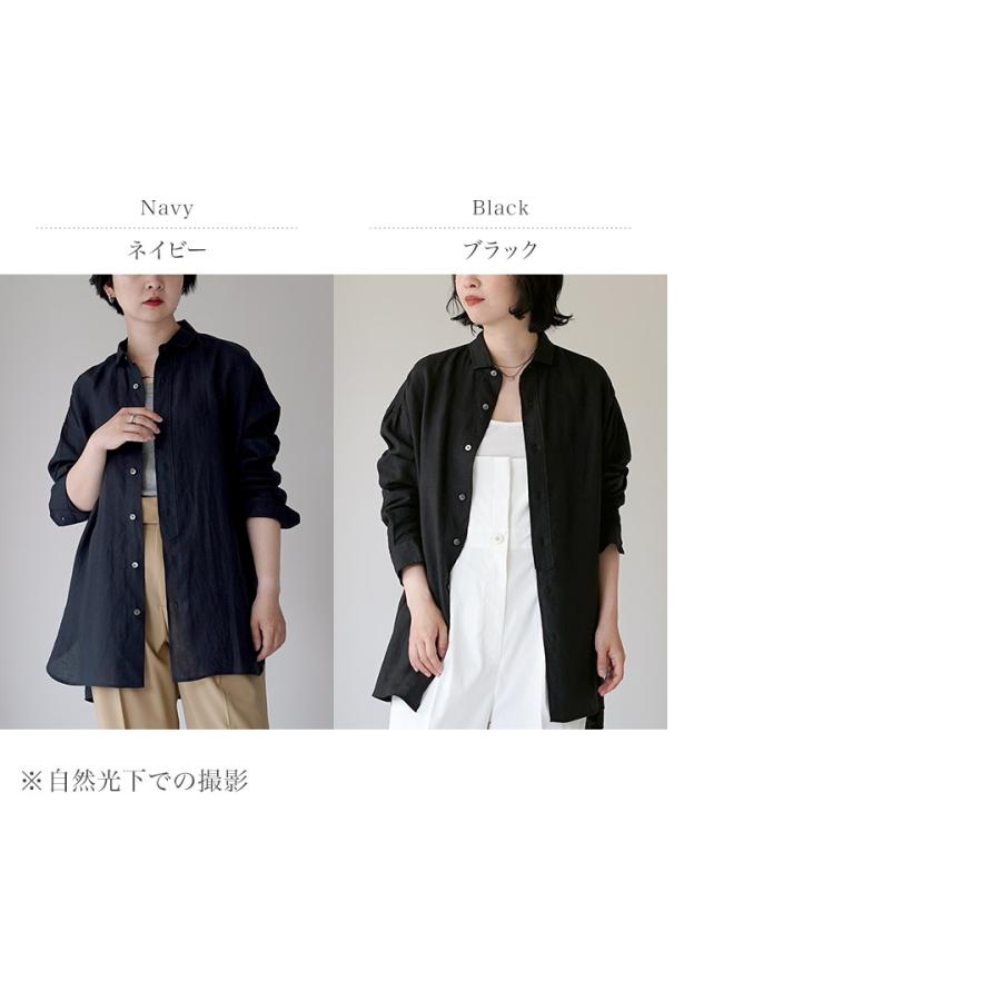 TICCA（ティッカ） リネン スクエアビッグシャツuni 日本製