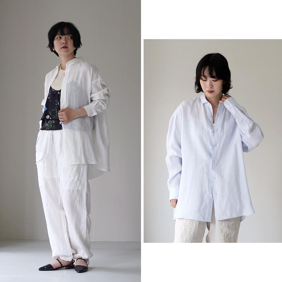 TICCA（ティッカ） リネン スクエアビッグシャツuni 日本製