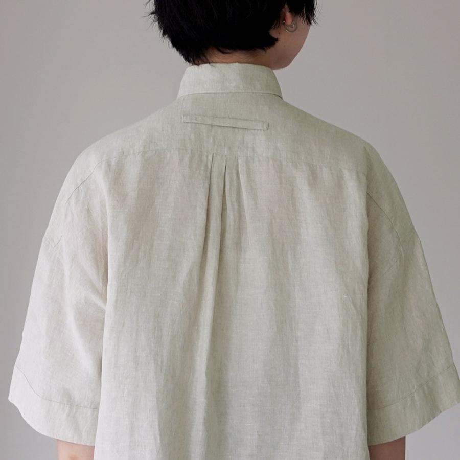 TICCA（ティッカ） リネン 半袖シャツ 日本製 / レディース ワイド 麻