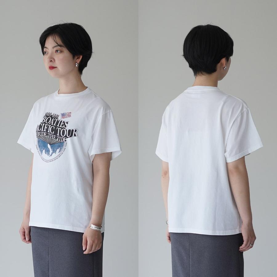 SHINZONE（シンゾーン） ボーティーズ ツアー Tシャツ 26MMSCU08 日本製 / レディース 半袖 プリント BOATIES TOUR TEEの画像