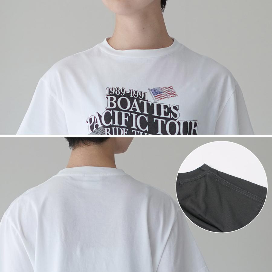 SHINZONE（シンゾーン） ボーティーズ ツアー Tシャツ 26MMSCU08 日本製 / レディース 半袖 プリント BOATIES TOUR TEEの画像