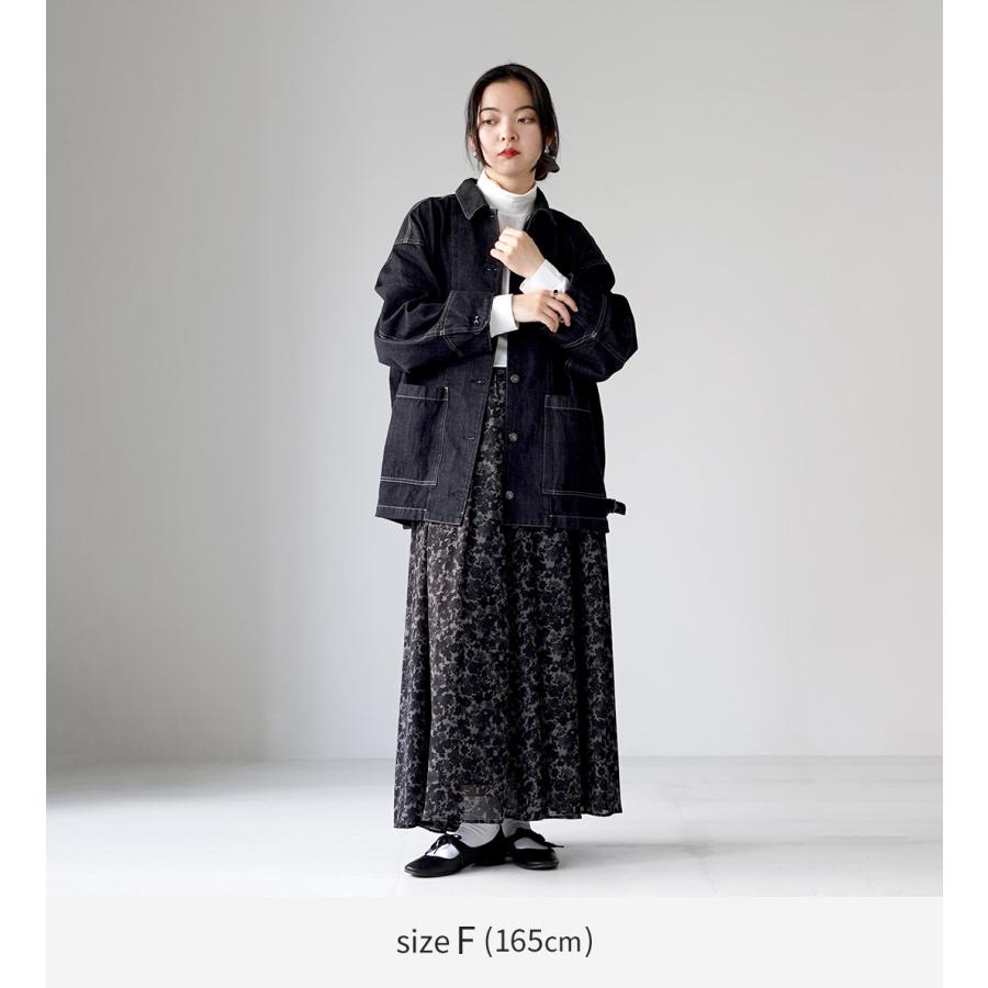 mizuiroind（ミズイロインド） ワイド デニム カバーオール 日本製