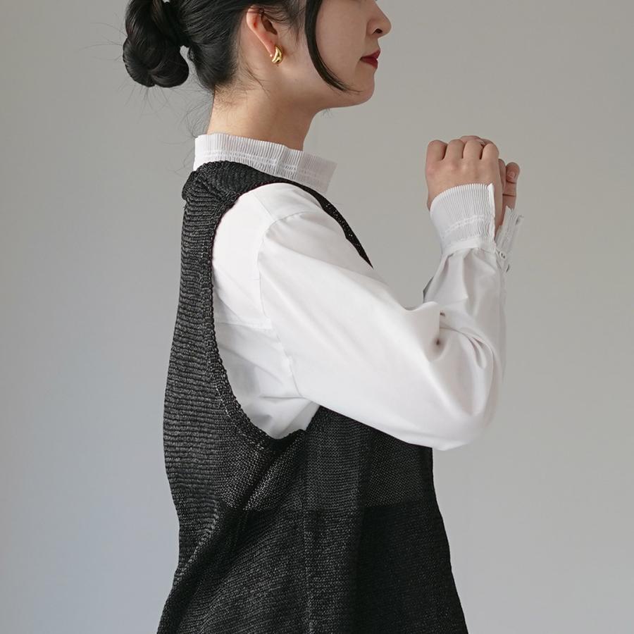 mizuiroind（ミズイロインド） ワイド Vネック ベスト / レディース