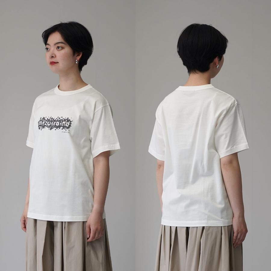 mizuiroind（ミズイロインド） ドットプリント Tシャツ 日本製