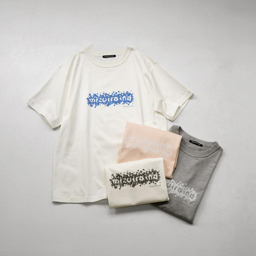 mizuiroind（ミズイロインド） ドットプリント Tシャツ 日本製