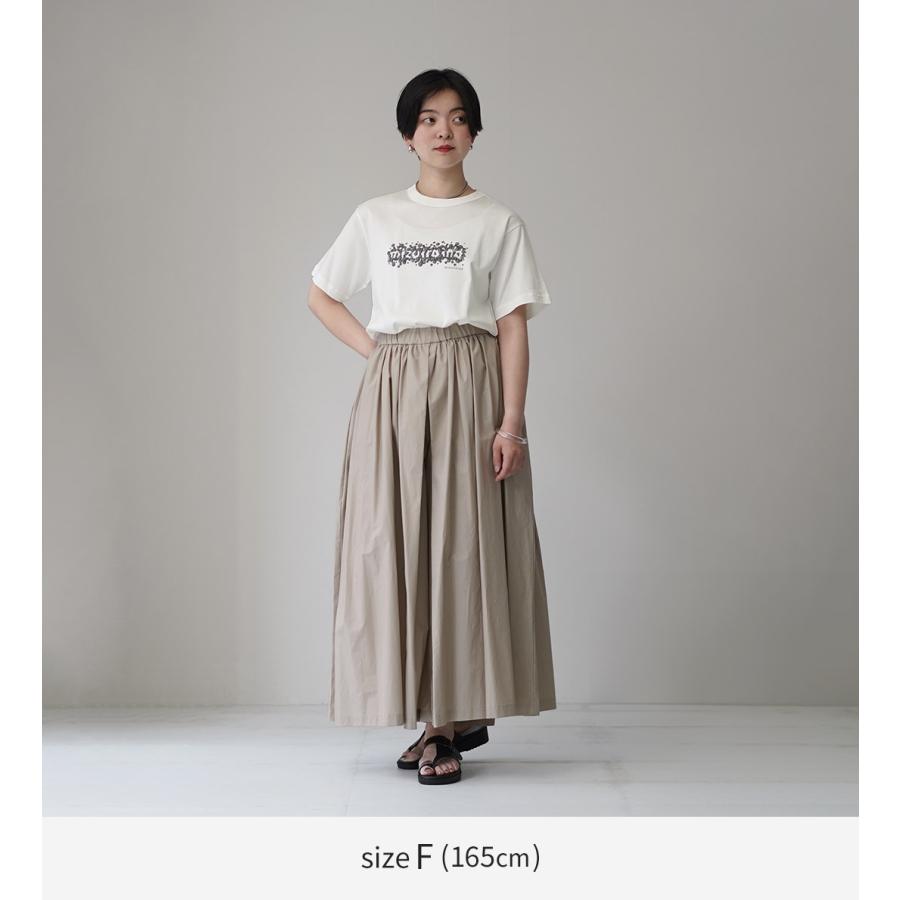 mizuiroind（ミズイロインド） ドットプリント Tシャツ 日本製