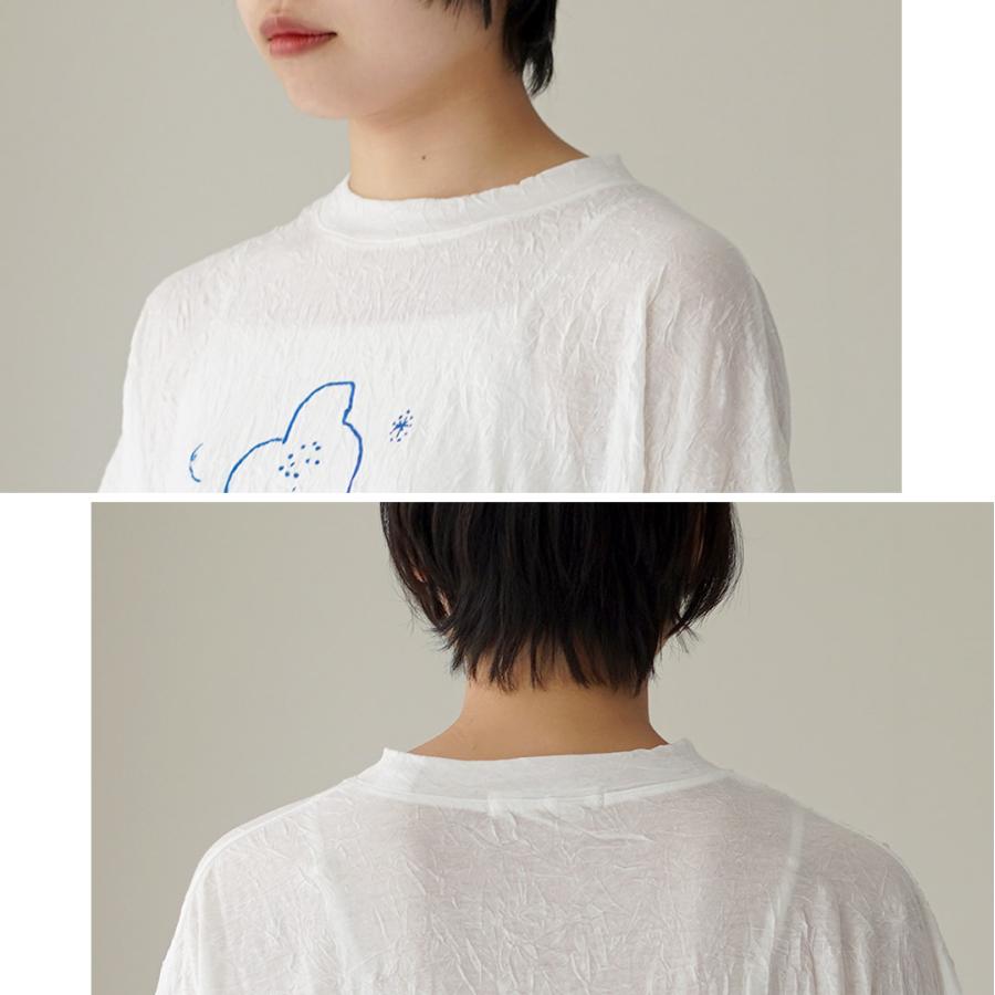 tumugu（ツムグ） ワッシャーライト プリントTシャツ 日本製