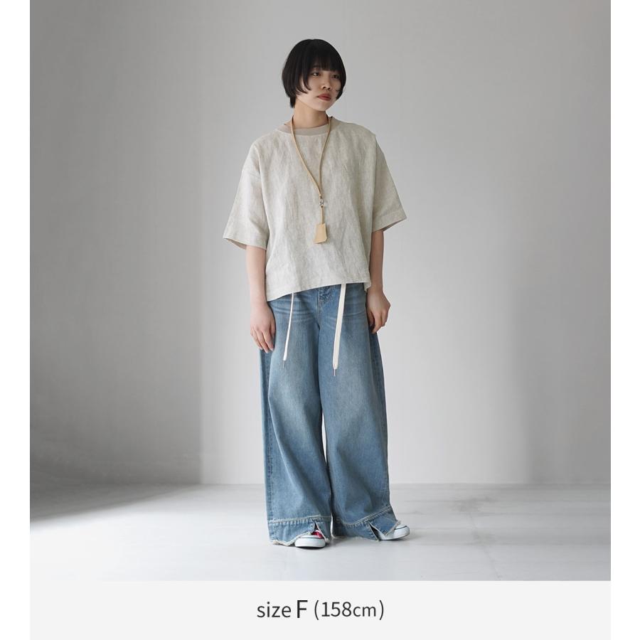 mao made（マオメイド） リネン Tシャツ / レディース 半袖 : GochI by