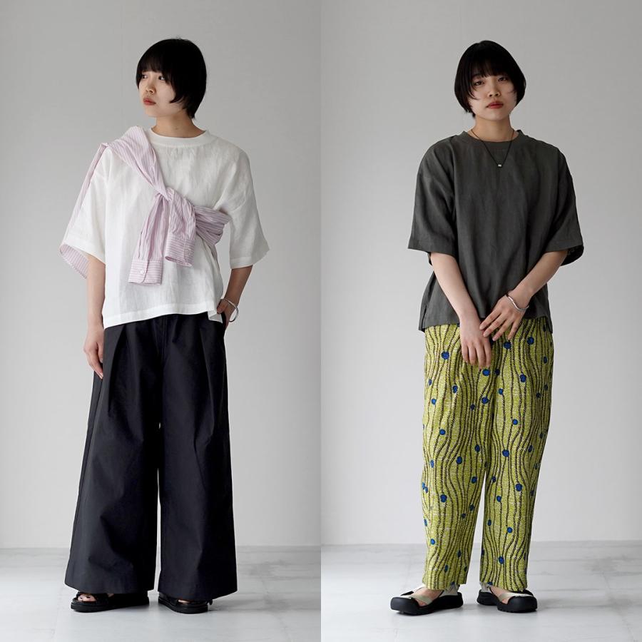 mao made（マオメイド） リネン Tシャツ / レディース 半袖 : GochI by