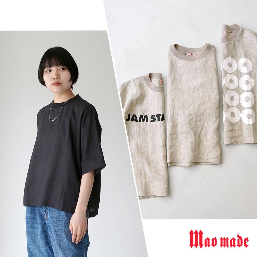 mao made（マオメイド） リネン Tシャツ / レディース 半袖 : GochI by