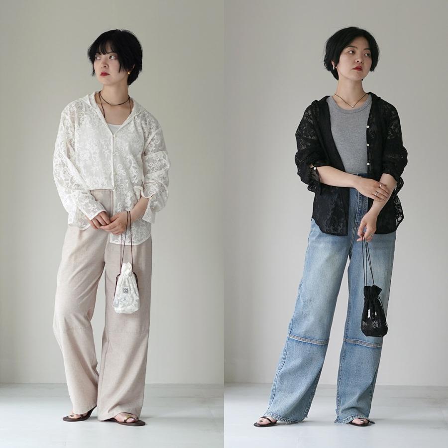 YEEN フーデイトップス YENN YENN（イェン） ポータブル レース フーディー / レディース