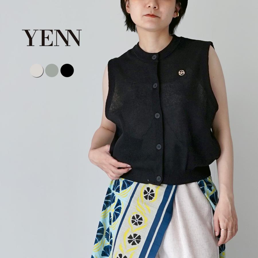YENN YENN（イェン） リネン シアーベスト / レディース サマーニット