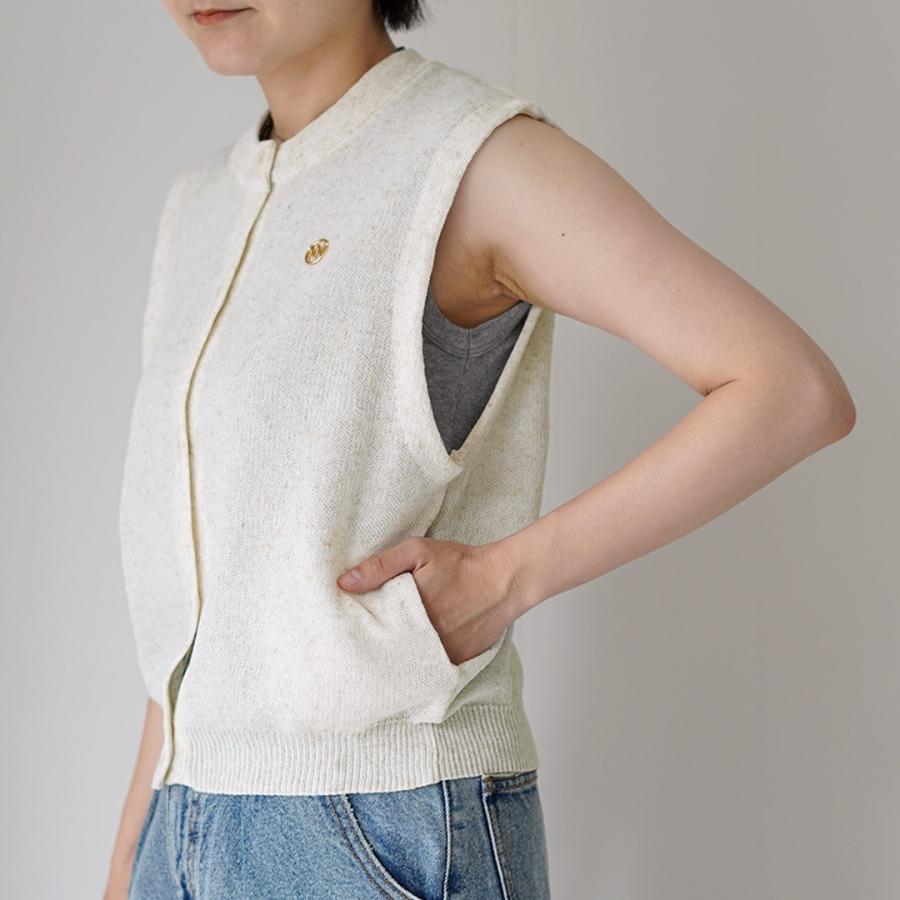 YENN YENN（イェン） リネン シアーベスト / レディース サマーニット